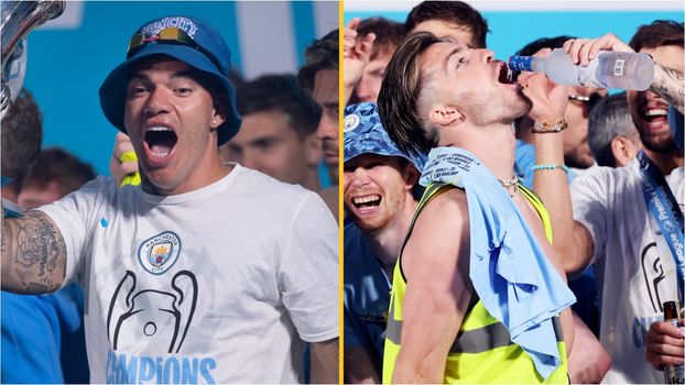 Ederson reveals Man City teammate vomited in Jack Grealish’s mum’s bag during treble celebrations