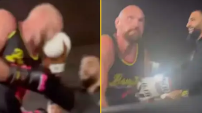 Tyson Fury punched in the face by fan
