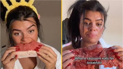 Woman ditches fruit and veg for diet of only raw meat