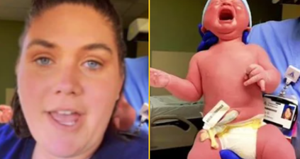 Mum gives birth to ‘biggest baby’ as some joke he should already be paying taxes