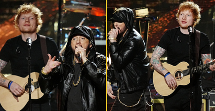 Ed Sheeran fans go wild as he brings Eminem on stage for surprise performance