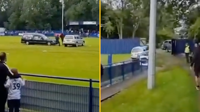 Gateshead match abandoned after hearse drives onto pitch