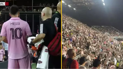 Footage of Inter Miami fans leaving after Lionel Messi is subbed emerges