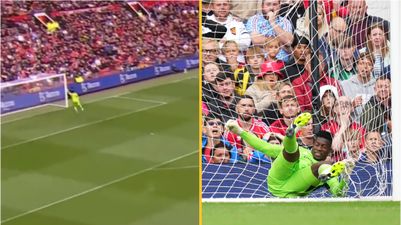 Andre Onana lobbed from the halfway line during Man United friendly