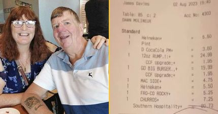 Couple left ‘gobsmacked’ and ‘in tears’ after being handed bill in restaurant