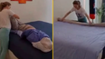 Woman shows how to change duvet cover in 90 seconds