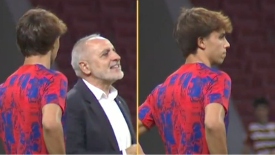 Atletico Madrid fans chant brutal song at Joao Felix in training session