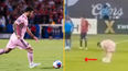 Footage of Lionel Messi’s clever tactic to win free-kick goes viral