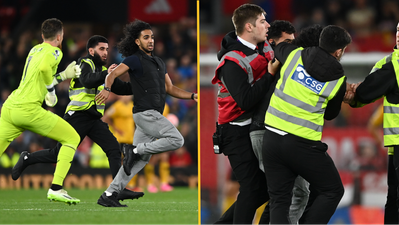 Man United told to give pitch invader ‘lifetime contract’ after running past Wolves goalkeeper