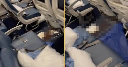 Horrific footage shows mess left on flight after passenger’s diarrhoea caused plane to turn back