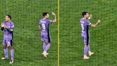 Fans spot Dominik Szoboszlai winding up LASK fans after Liverpool win