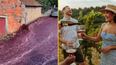 ‘River of red wine’ flows through town after 580,000 gallon spillage