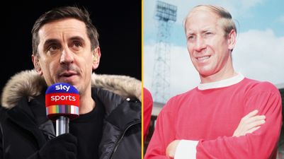 Gary Neville pays tribute to ‘the greatest English player’ Sir Bobby Charlton