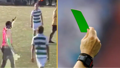 Referee once gave player a green card in football game