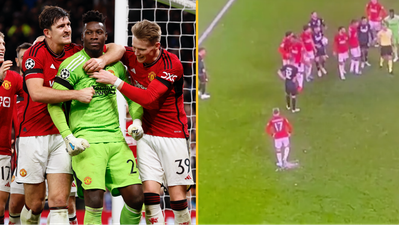 Copenhagen boss says penalty should’ve been retaken and Man United star sent off