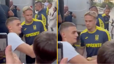 Mykhaylo Mudryk confronts Arsenal fan after ‘London is red’ jibe