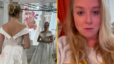 People think they’ve figured out creepy wedding dress pic compared to something from Black Mirror