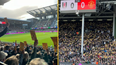 Fulham fans held sheets of yellow paper during Man United defeat to protest ticket prices