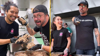 Dave Grohl feeds homeless on day off during Foo Fighters tour