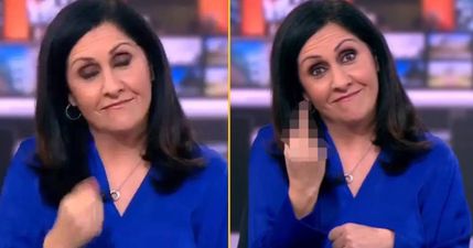 Viewers stunned as BBC presenter randomly gives the finger live on air