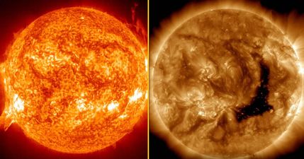 A massive hole has just opened up in the Sun