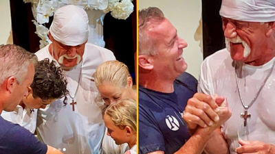 Wrestling legend Hulk Hogan has been baptised and dedicated his life to Jesus