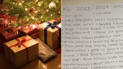People ‘speechless’ after woman shares 13-year-old’s Christmas list for this year