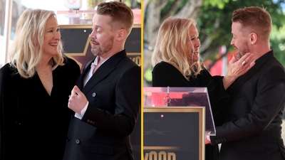 Macaulay Culkin reunites with Home Alone mum at Walk of Fame ceremony