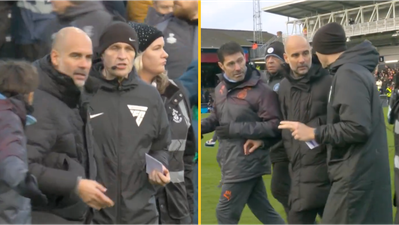 Fans call for Pep Guardiola to be banned after half time rant