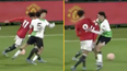 Liverpool youngster escapes red card after brutally ‘punching’ Man United player in the face
