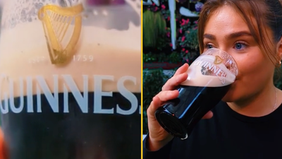Irish pub offering free pints of Guinness if you can split the G