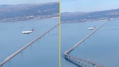 Video of motionless plane ‘stuck’ in the sky has people calling it a ‘glitch’ in the Matrix