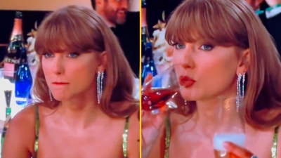 Taylor Swift has extremely awkward reaction after Golden Globes host makes brutal joke about her