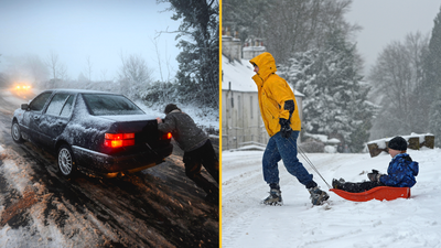 Weather warnings issued as ‘Arctic blast’ set to bring 10cm of snow to UK