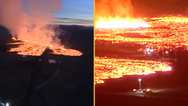 Icelandic town evacuated after huge volcanic eruption
