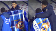 Heartwarming moment Jude Bellingham shares his Real Madrid blanket with ball boy