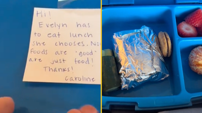 Mum leaves savage note in daughter’s packed lunch for teacher who told her how to eat