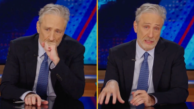 Jon Stewart in tears as he shares sad news with Daily Show viewers
