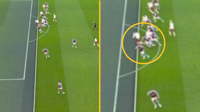 Replays show that Man United’s opening goal was offside