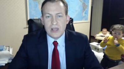 Iconic video of kids crashing BBC News interview is now seven years old