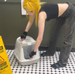 Singer leaves litter boxes in venue toilets for people who identify as animals