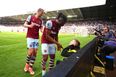 Newcastle ball-boy completely ruins West Ham star’s goal celebration