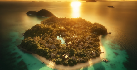 Four friends buy deserted island for £50k and transform it into paradise worth £11m