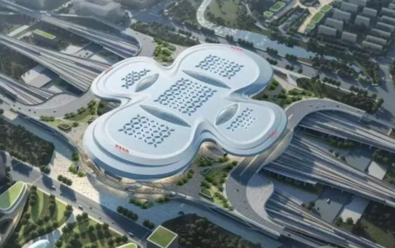 china north Nanjing station looks like a sanitary pad