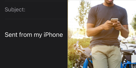 The reason you should always include ‘sent from my iPhone’ when sending an email