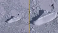 ‘400ft long ice ship’ discovered in Antarctica