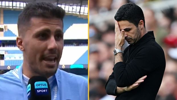 Rodri slams Arsenal's mentality in post-match interview after winning Premier League