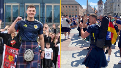 Scotland fan completes walk from Glasgow to Munich in time for opening game