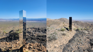 Police issue statement after ‘mysterious monolith’ discovered in middle of desert
