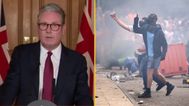 Keir Starmer condemns ‘far-right thuggery’ as violent protests take place across UK